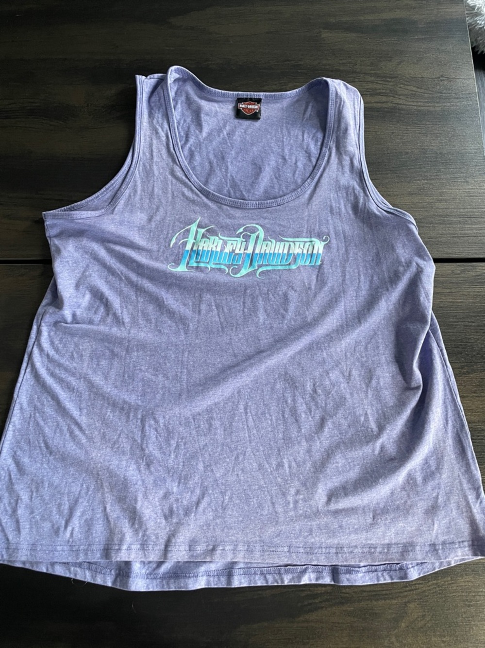 Harley-Davidson Women's Lavender Scoop Neck Tank with Pastel Logo